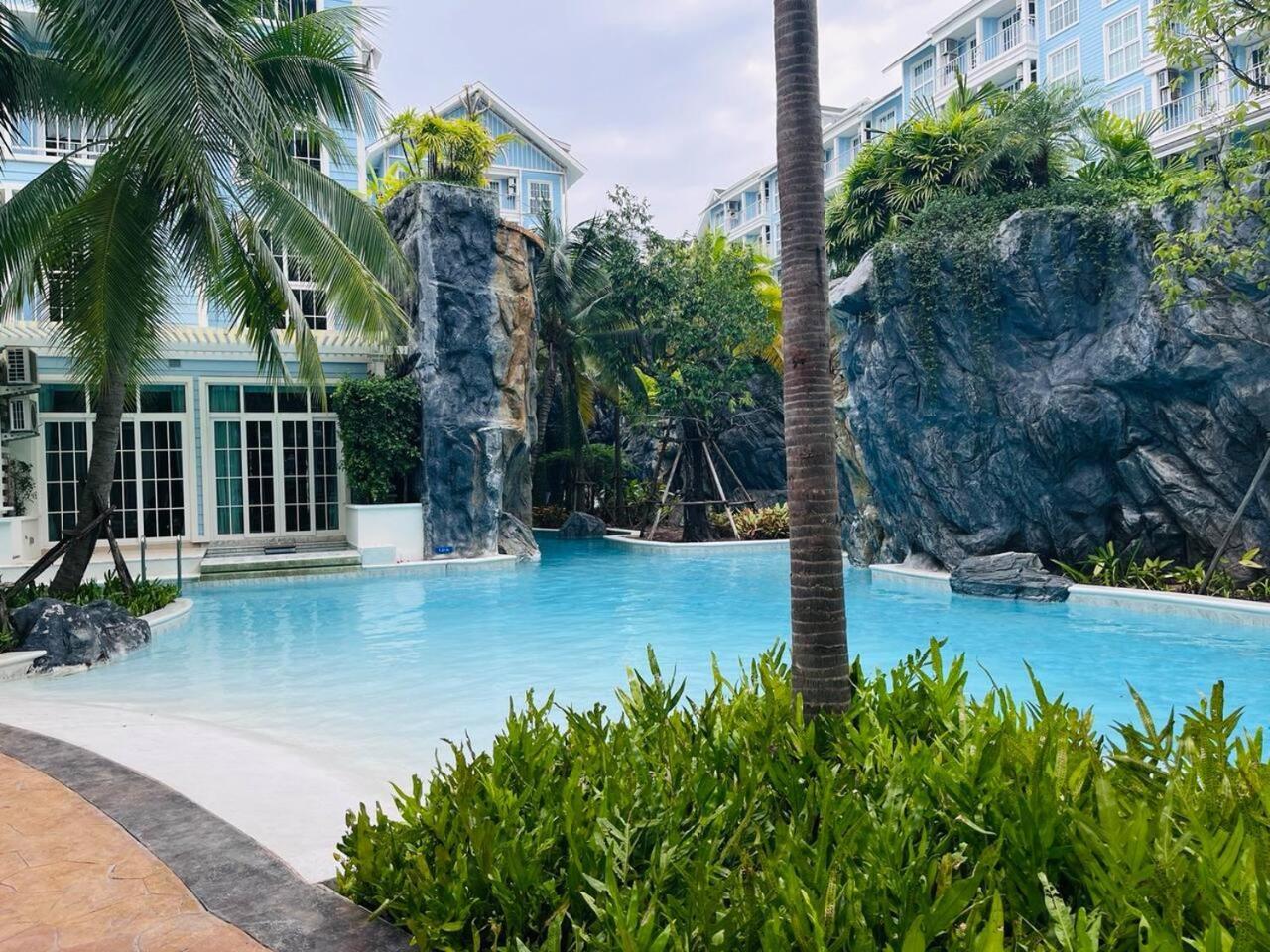 Grand Florida芭提雅带免费游泳池温泉和健身房和办公区水上花园公寓e208 نا جومتين المظهر الخارجي الصورة