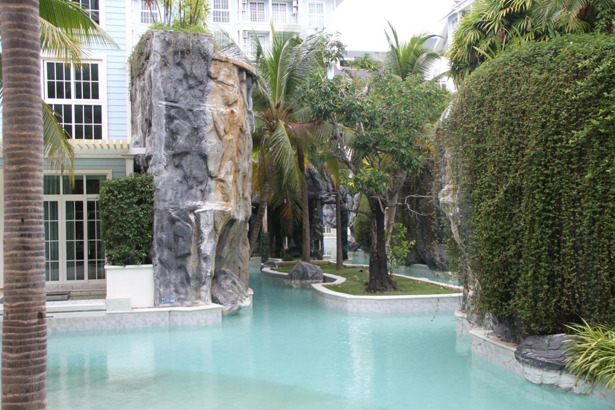 Grand Florida芭提雅带免费游泳池温泉和健身房和办公区水上花园公寓e208 نا جومتين المظهر الخارجي الصورة