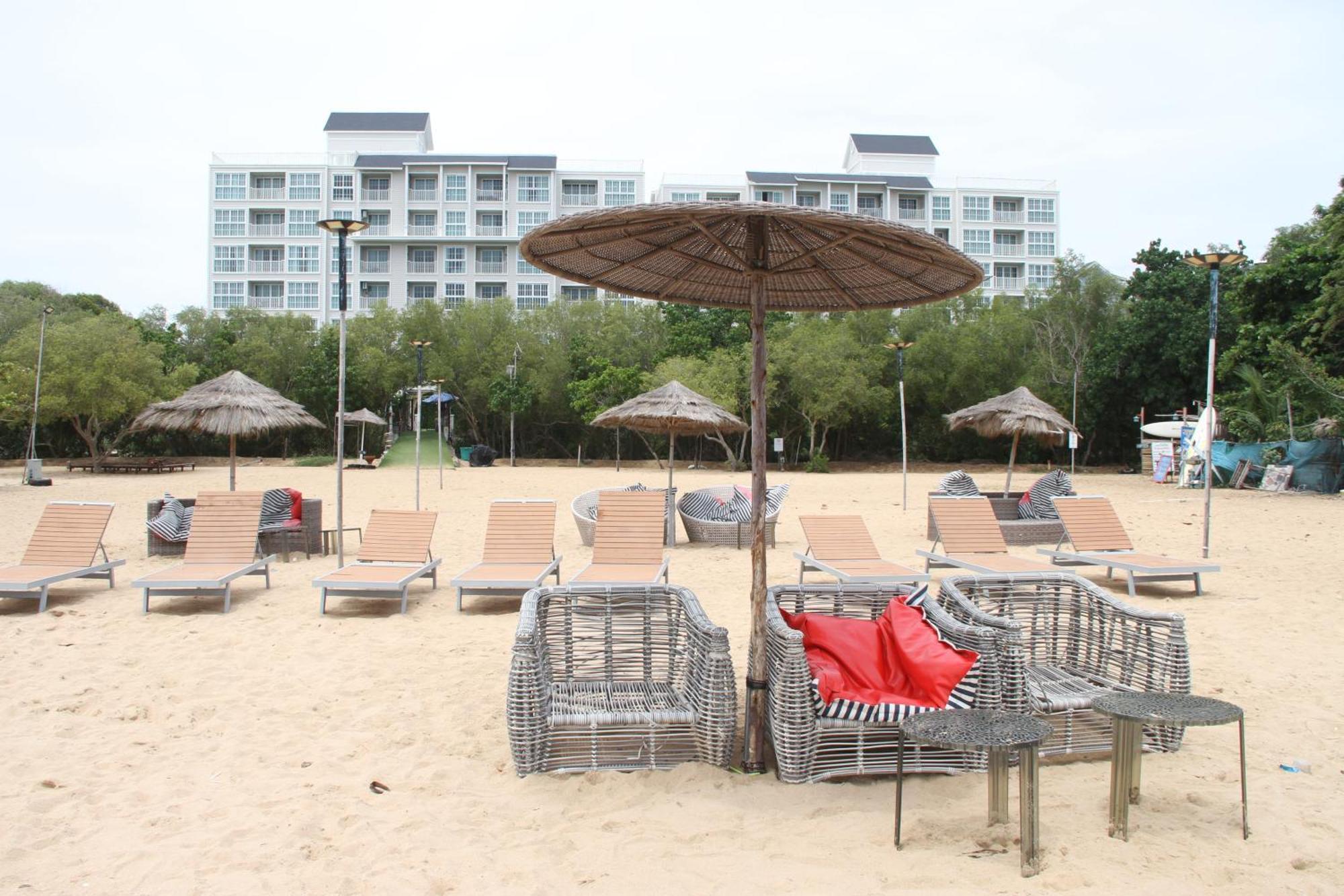 Grand Florida芭提雅带免费游泳池温泉和健身房和办公区水上花园公寓e208 نا جومتين المظهر الخارجي الصورة